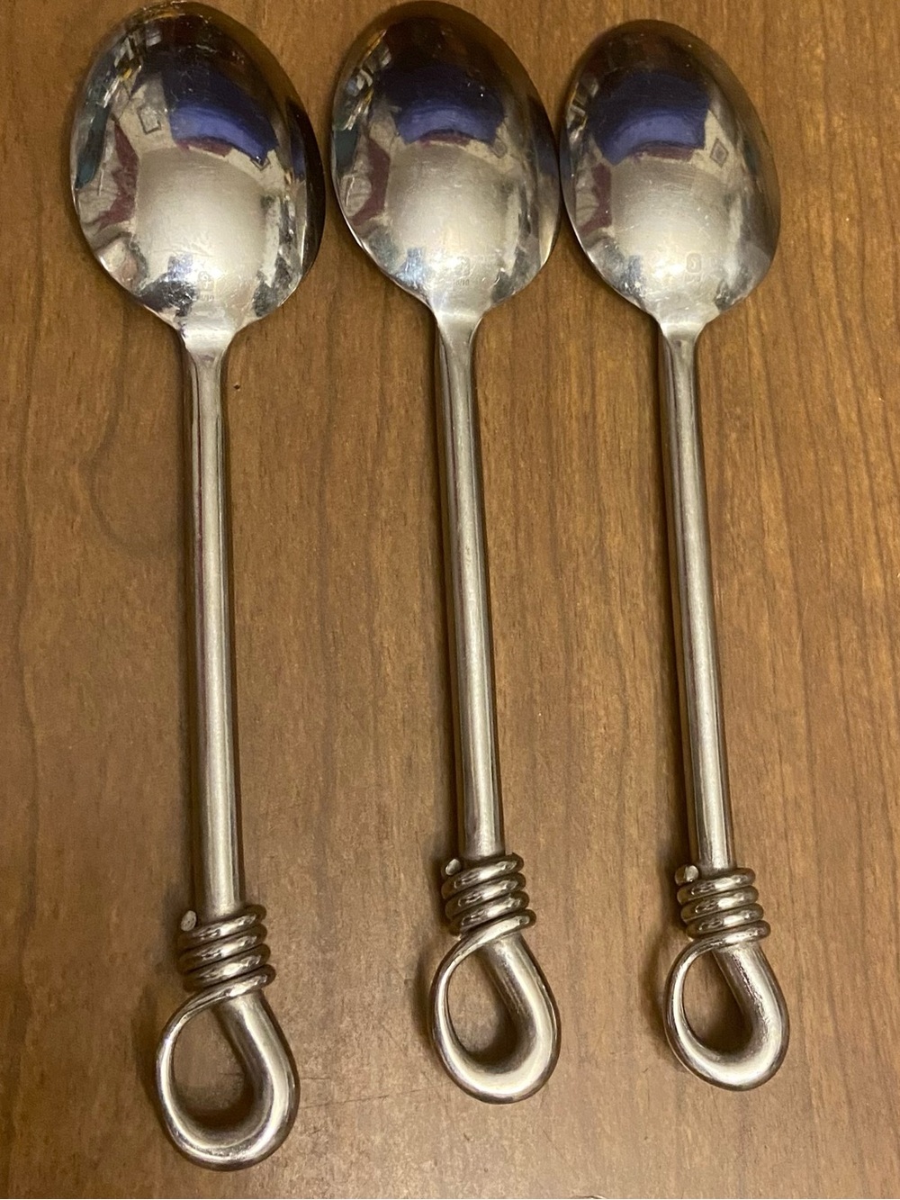 Gourmet Settings Spartan Twist 18/10 Stainless Steel Dinner Spoons - Set of 3 - Picture 2 of 4